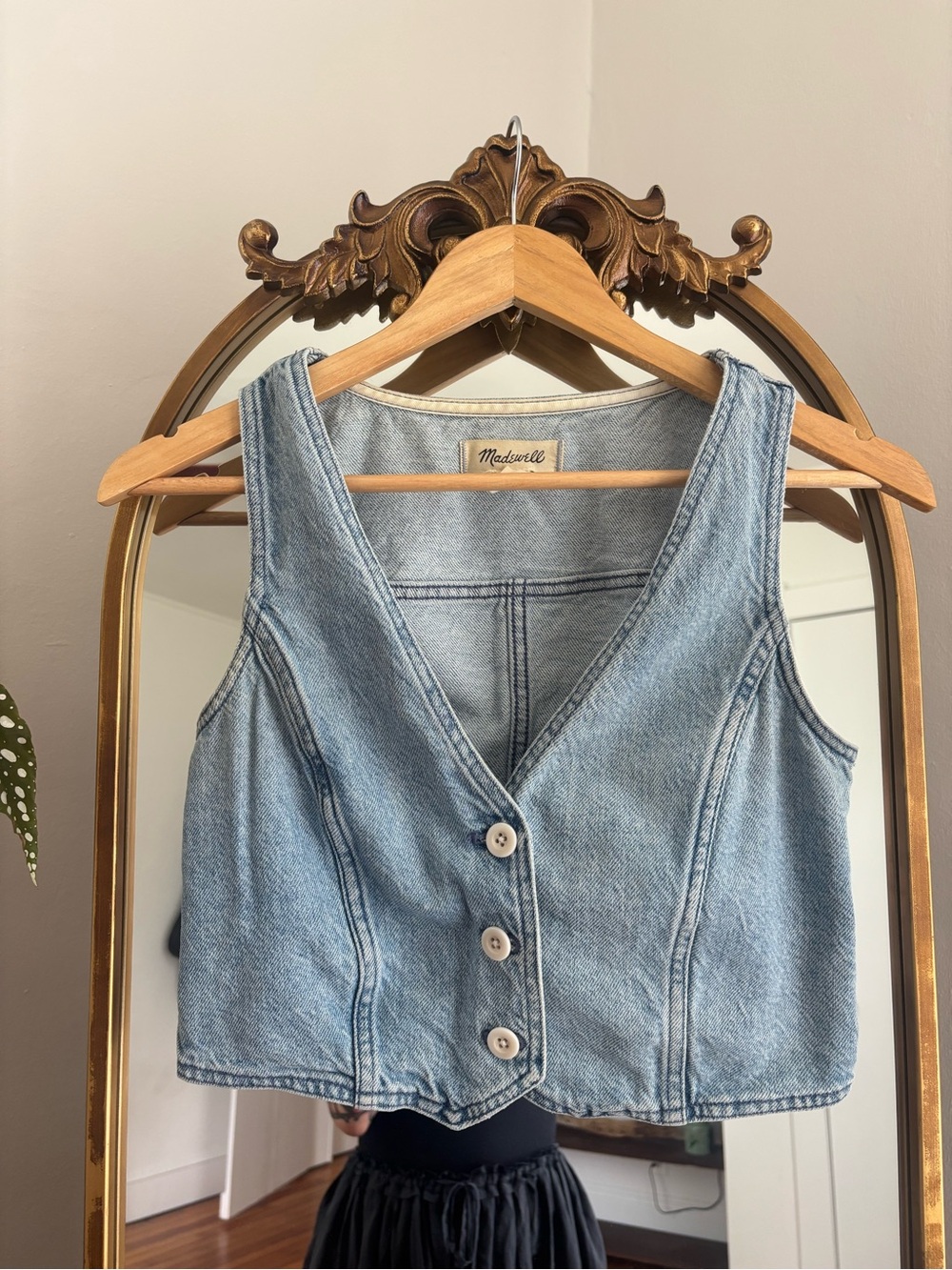 Madewell Denim Crop Vest